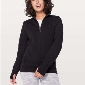 LULULEMON Forever Warm Quilted Half-Zip Pullover | Size 4